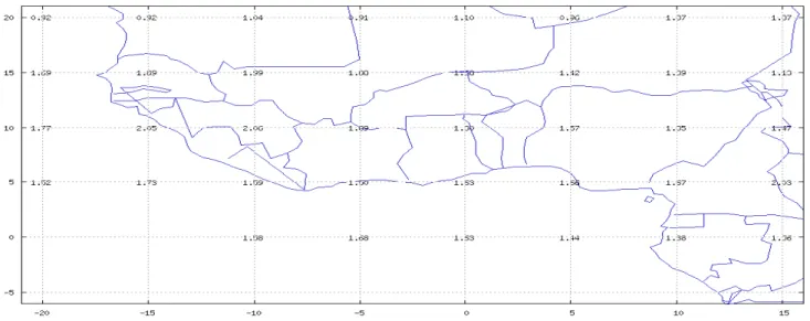 Figure 6 : EGNOS RMS map 