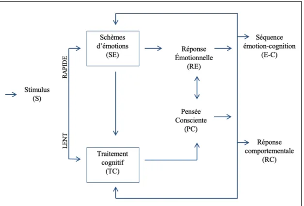 Figure 4.  Traitement de l’émotion et de l’information 