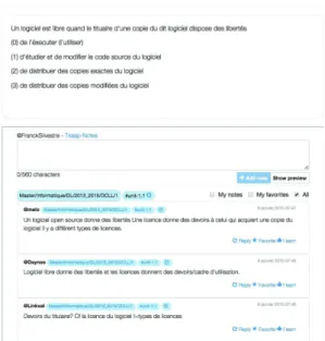 Figure 3.   User interface to submit an answer 