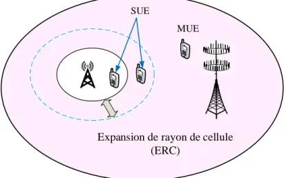 Figure 1.10 – Principe de l’expansion de rayon de cellule (ERC).