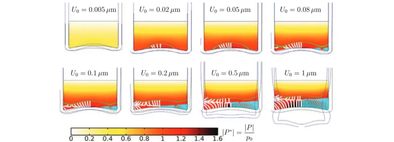 Fig. 4. Dimensionless acoustic pressure along the symmetry axis, in the conditions of Fig