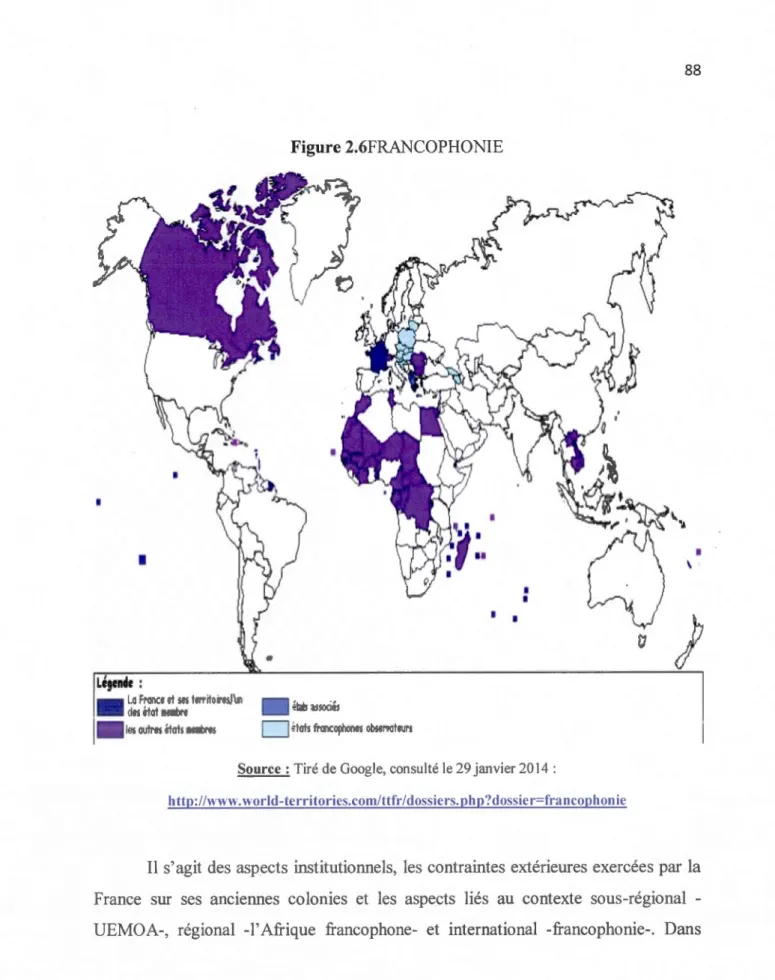 Figure  2.6FRANCOPHONIE 