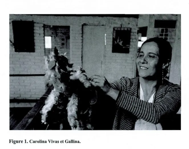 Figure  1.  Carolina Vivas et Gallina. 
