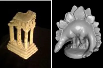 Figure 2.1: The two 3D models proposed as benchmarks for 3D reconstruction algorithm [Seitz 2006].