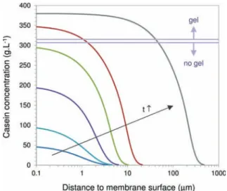 Figure 9 gives another illustration of how the ﬁltration model can be used. For given conditions of ﬁltration (taken as