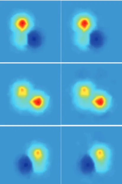 Figure 3: Initial state (left) and the reconstructed state (right) from complete data after 10 iterations