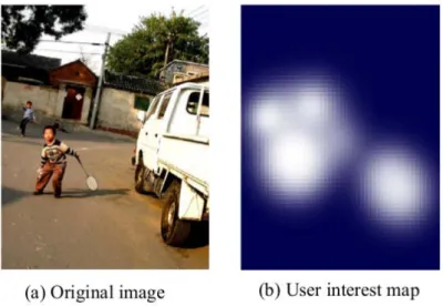 Figure 2.7: A result from [Xie 2005]: a user interest map obtained through the analysis of zooming interactions on a mobile device.