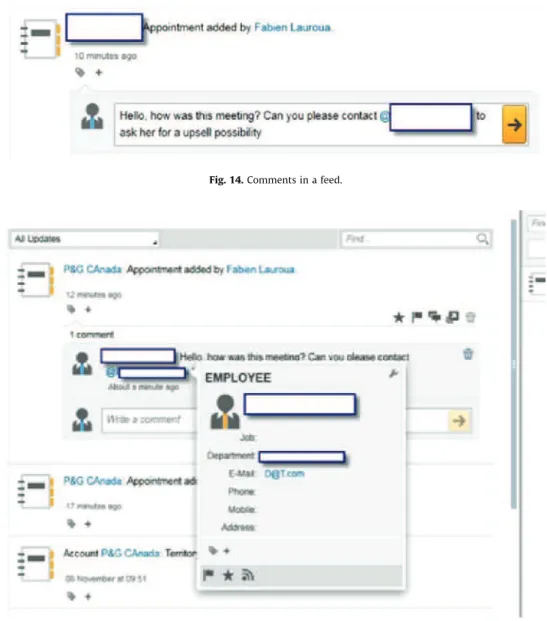 Fig. 14. Comments in a feed.