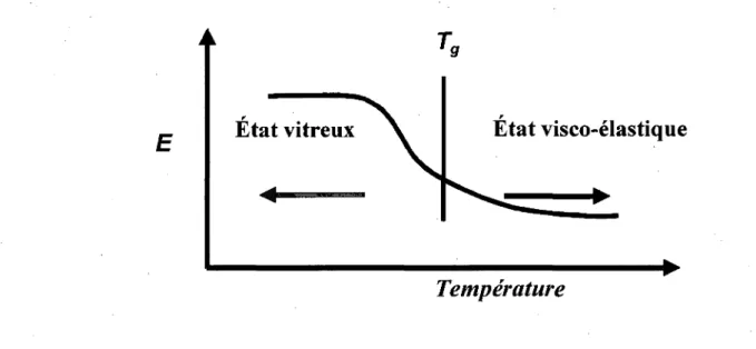 Figure 2.9 Proprietes mecaniques des polymeres vs temperature de transition vitreuse 