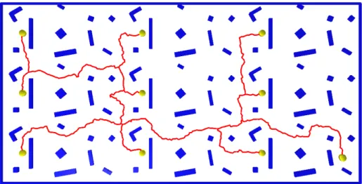 Figure 3.9: Path computed by the Multi-T-RRT on the Stones-large problem, and going through ten waypoints