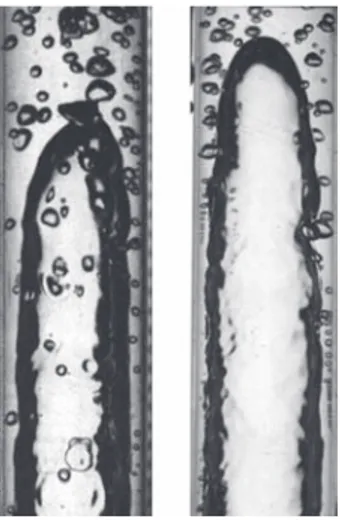 Fig. 11. Flow pattern map for normal gravity experiments.