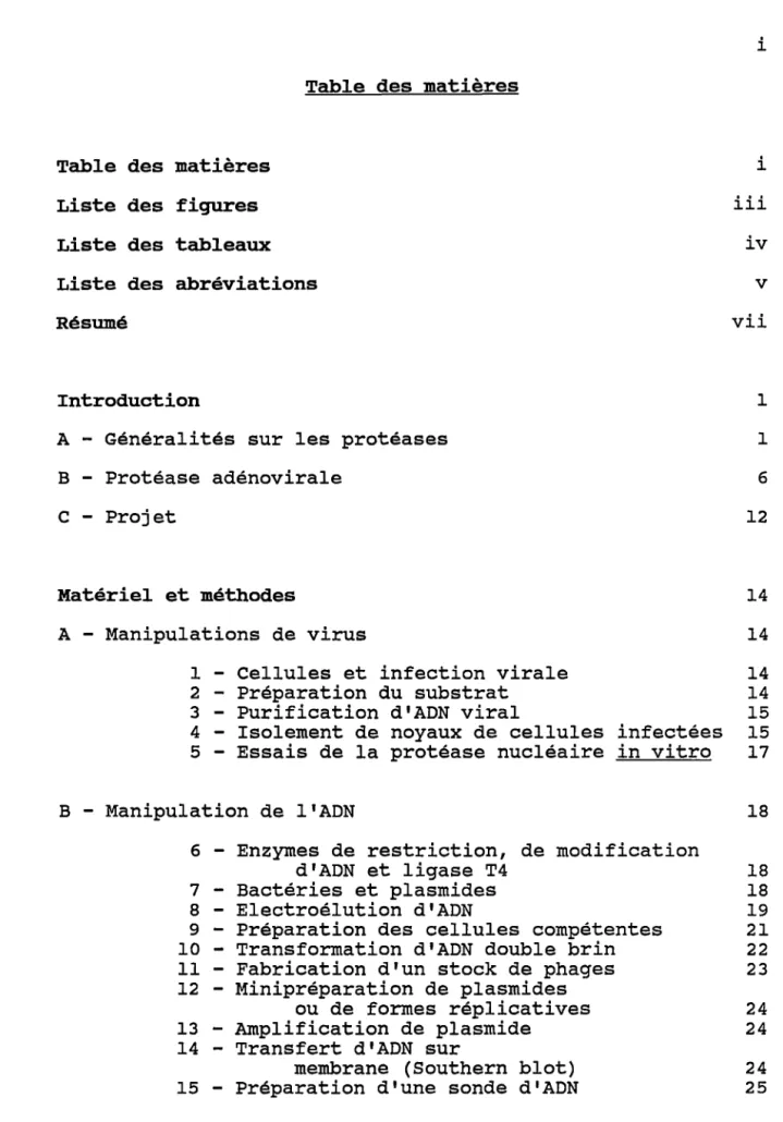 Table  des  matières 