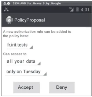 Fig. 8 Example of a proposed rule
