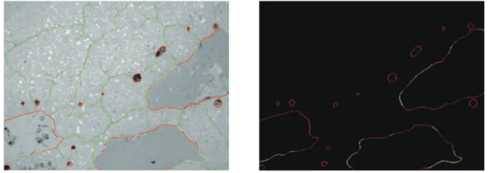 Fig. 9   Example  of  primary  and  secondary  fracture  network  highlighting.