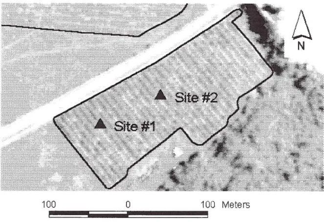 Figure 3 - Localisation des zones d’expérimentation.