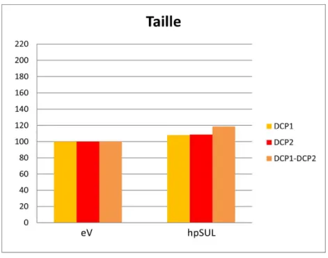 Figure 11. La voie RNAi n’a pas d’impact sur la taille moyenne des DCP1-PBs, DCP2-PBs et  DCP1-DCP2-PBs