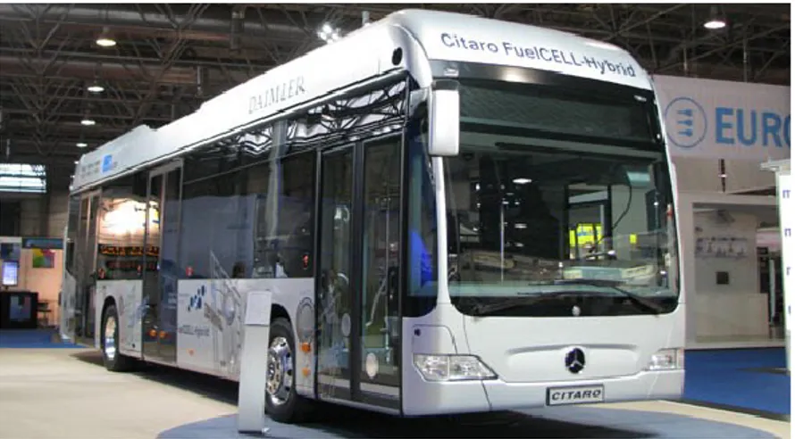 Figure 2.6.  Un bus à hydrogène lancé par la compagnie Citaro en 2002 [14]. 