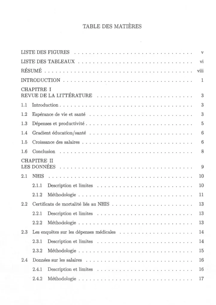 TABLE  DES  MATIÈRES 