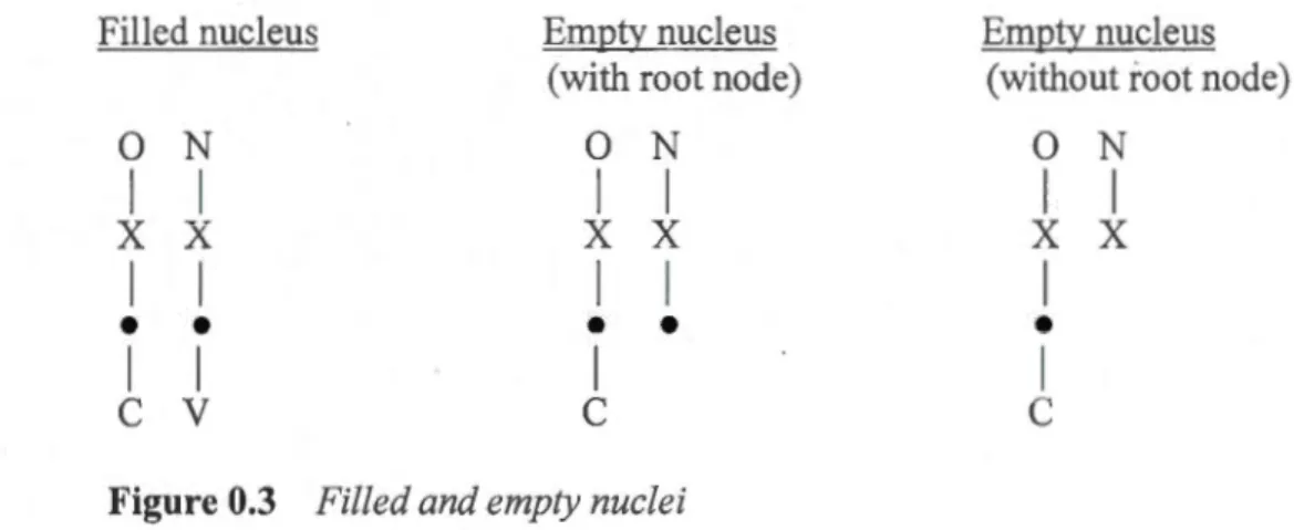 Figure 0.3  Filled and empty nuclei 