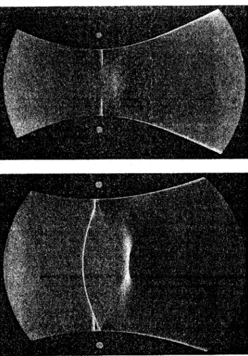 Figure 3.1 : Formation de choc et de front de condensation instationnaire [SCHNERR et coll.,  1995] 