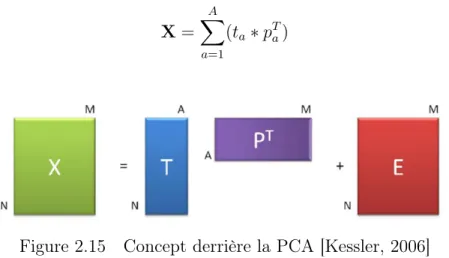Figure 2.15 Concept derrière la PCA [Kessler, 2006]
