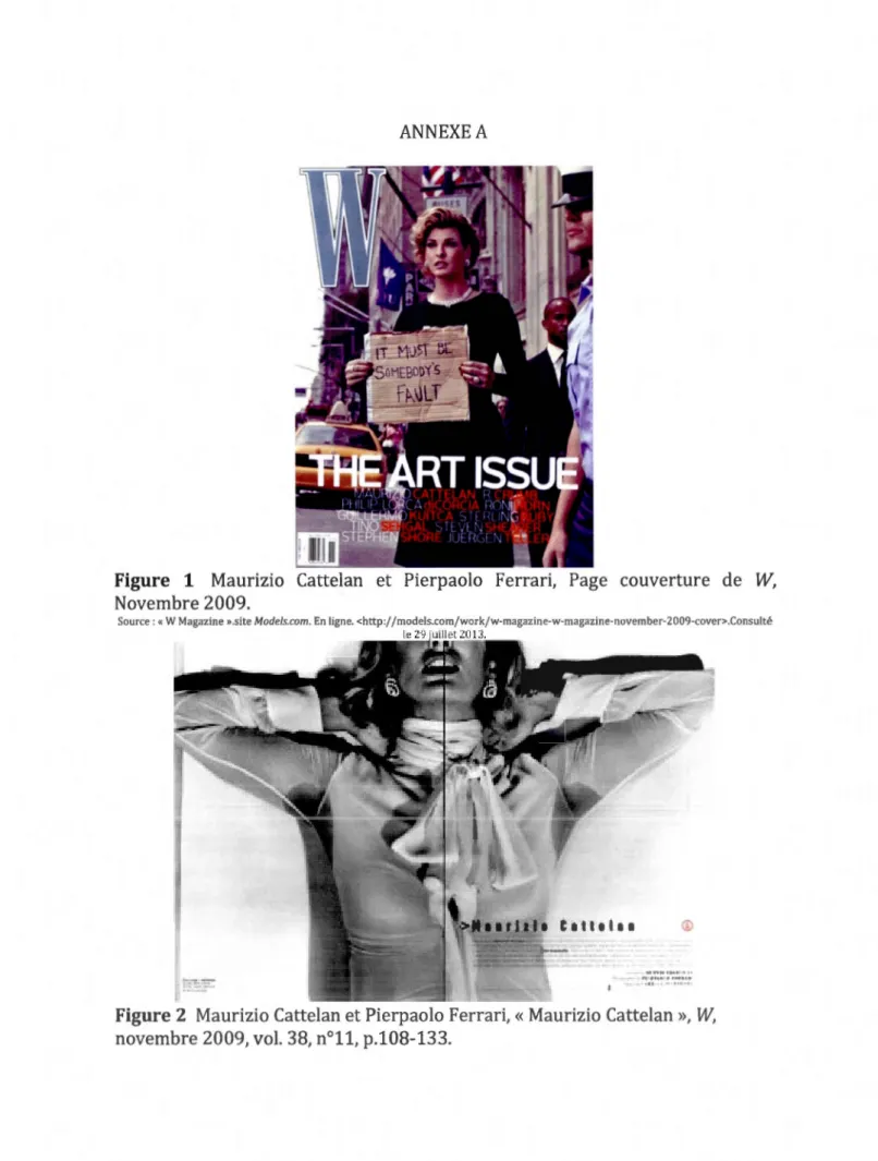 Figure  1  Maurizio  Cattelan  et  Pierpaolo  Ferrari,  Page  couverture  de  W,  Novembre 2009