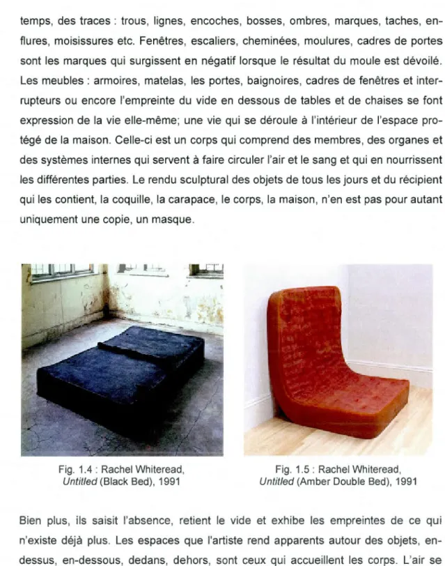 Fig . 1.4  : Rachel  Whiteread ,  Untitled  (Black  Bed) , 1991 