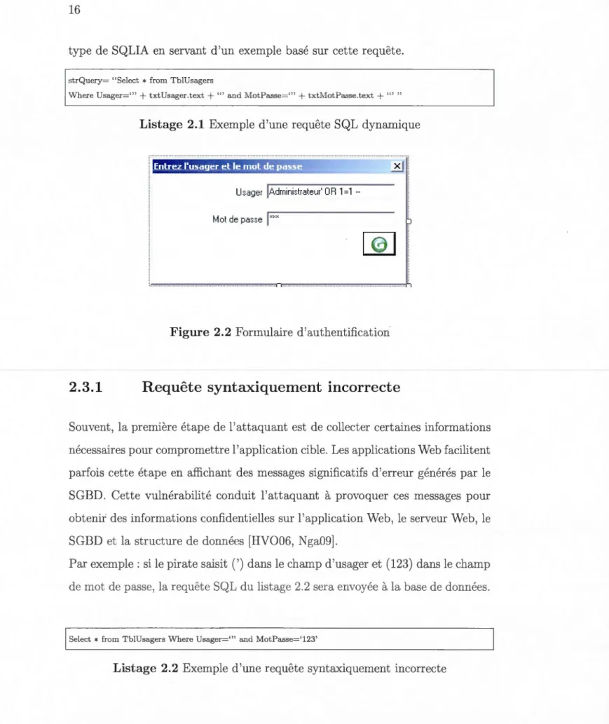 Figure  2.2  Formulaire  d'authentification 