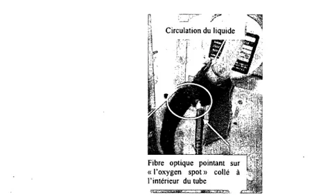 Figure 3.9: Mesure de la pression partielle d'0 2  a la sortie de 1'oxygenateur avant la pompe d'inspiration 