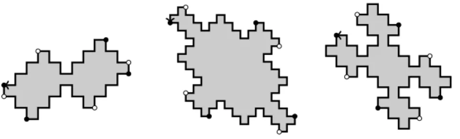 Figure 3: Some double square tiles that are neither Christoffel nor Fibonacci tiles.