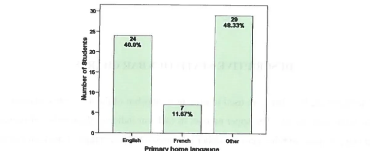 Figure 9: Distribution of Students by High School Language of Instruction