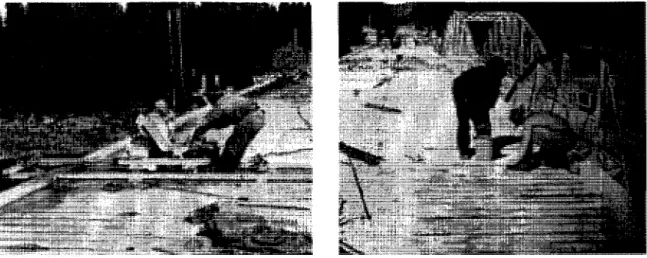 Fig. 2.1. Grouting of steel bars in bridge deck slab, Finland (Asplund 1949) 