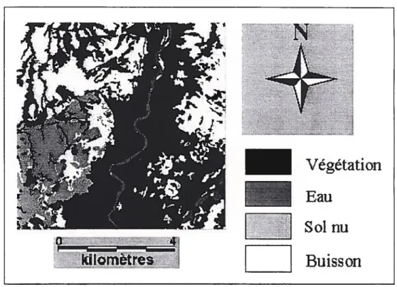 figure 4.4- Vérité terrain de la zone test.