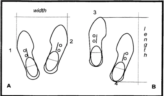 Figure 3.  Definition of foot placement  3 