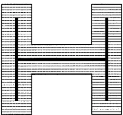 Figure 2-7 Thinning skeleton, the darkest pixels represent the skeleton of object. 