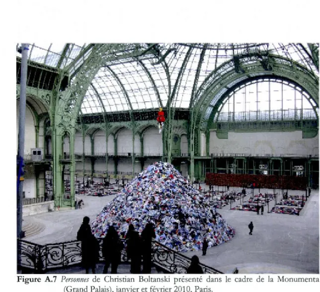 Figure  A.7  Perso11nes  de  Christian  Boltanski  prése nté  dans  le  cadre  de  la  Monumenta  (Grand Palais), janvier et  févri er 2010, Paris
