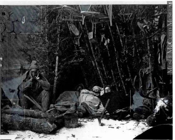 Fig.  1  William  Notman,  Scène  de  nuit,  le  sommeil,  1866,  plaque  de verre  au collodion humide, 20  x  25 cm, tirée des archives du musée McCord