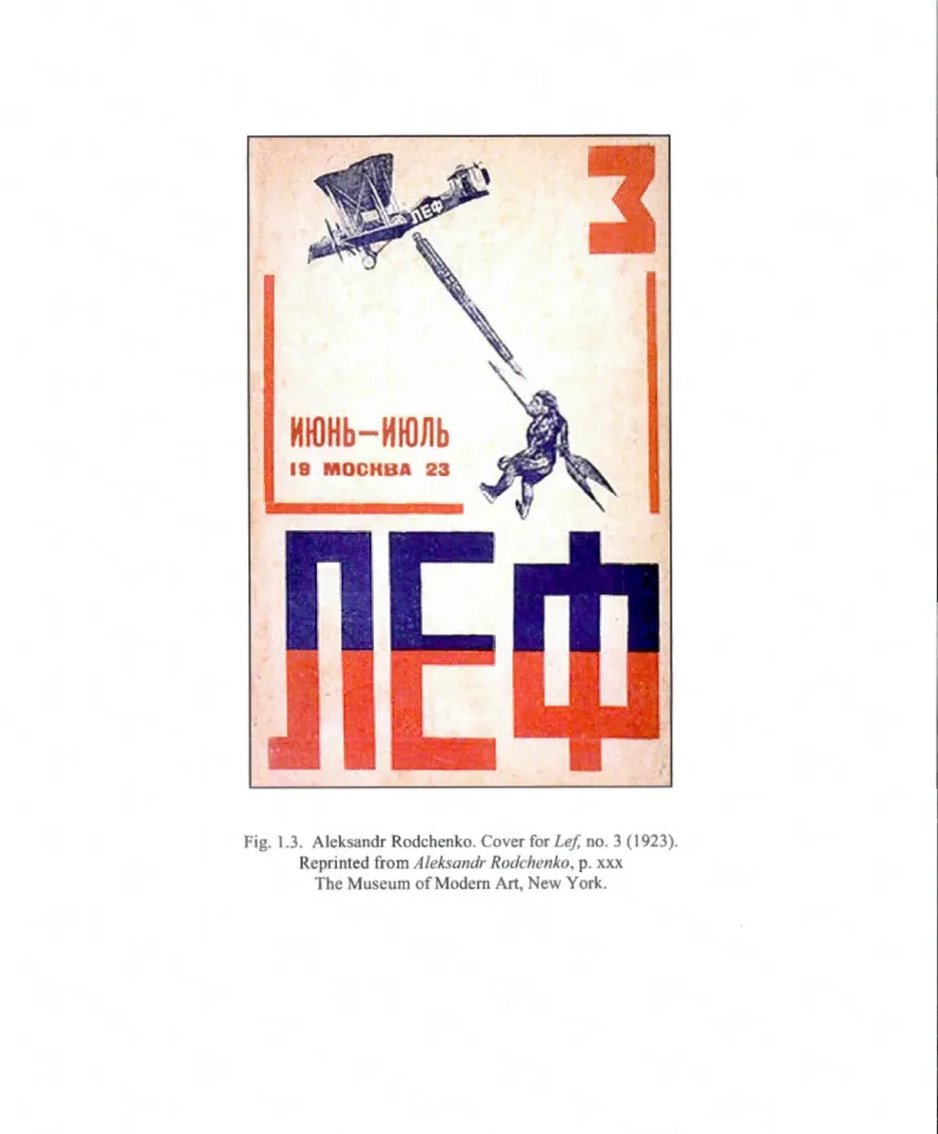 Fig.  1.3.  Aleksandr Rodchenko. Cover for  Le j;  no . 3  (  1923) .  Reprinted from  A  leksandr Rodchenko,  p