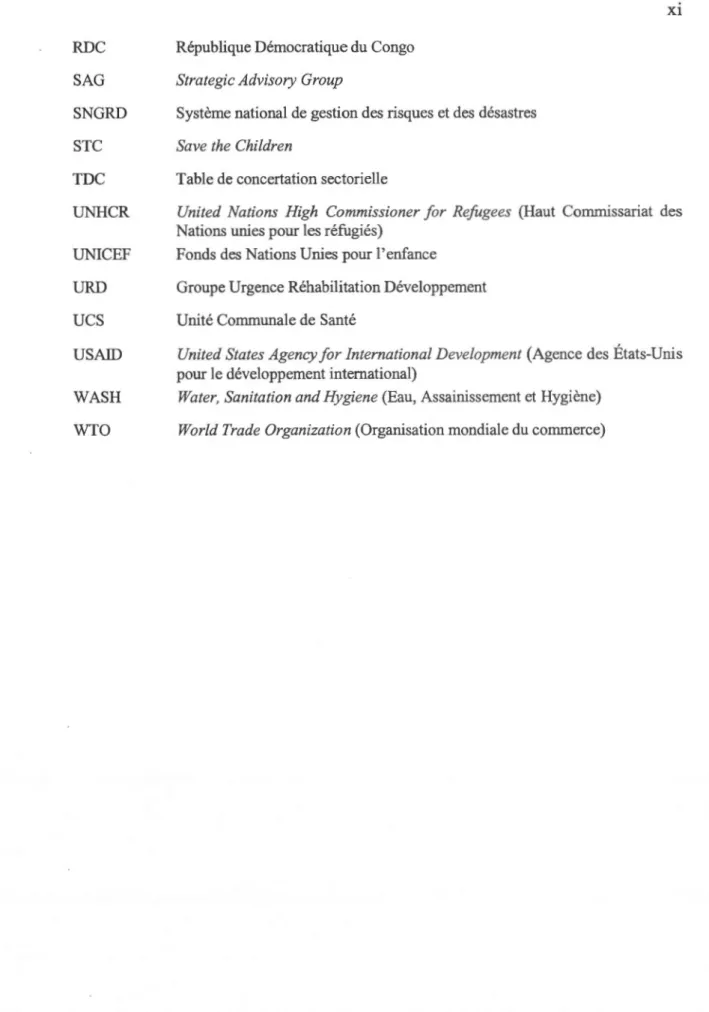 Table de concertation sectorielle 