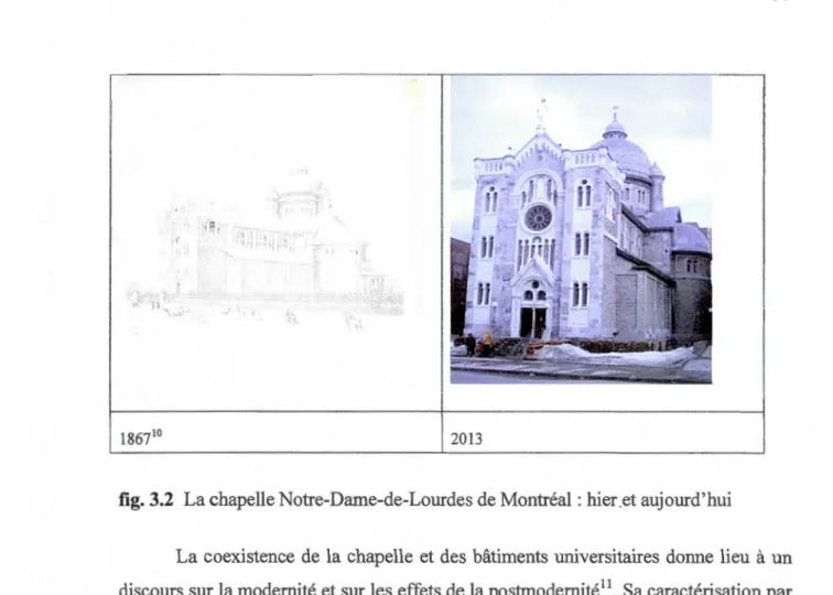 fig.  3.2  La chapelle Notre-Dame-de-Lourdes de Montréal : hier _ et aujourd'hui 