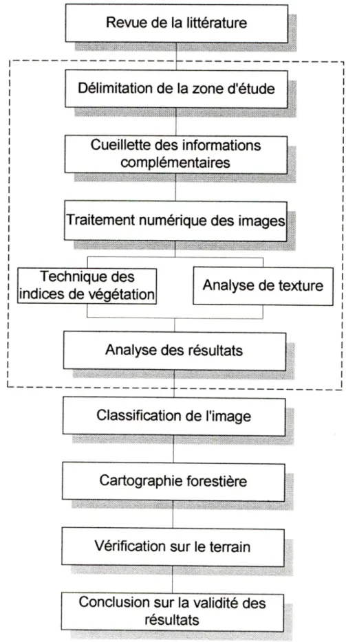 Figure 1  - Organigramme méthodologique (le cadre est détaillé à la figure 2)