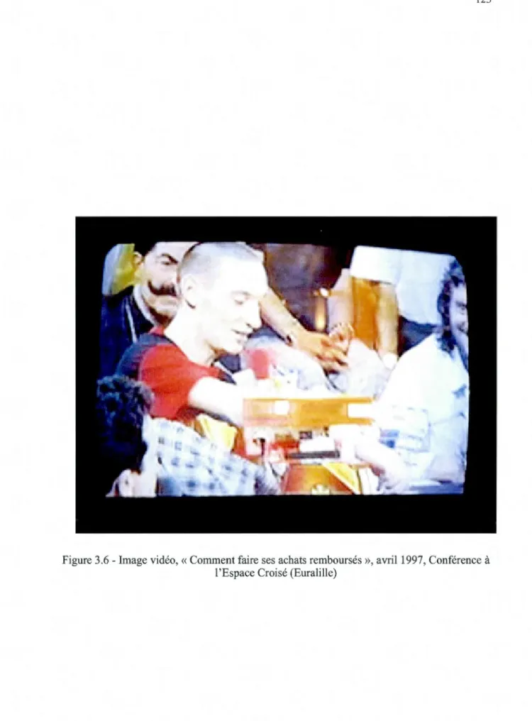 Figure 3.6- Image vidéo,« Comment faire  ses achats remboursés», avrill997, Conférence  à  1 'Espace Croisé (Euralille) 