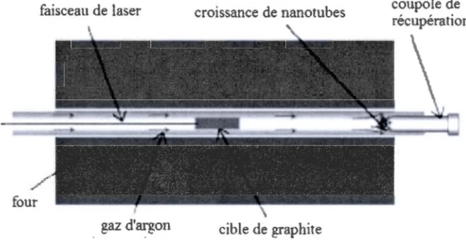 Figure  l.6 Représentation schématique de la méthode d'ablation laser  [12]. 