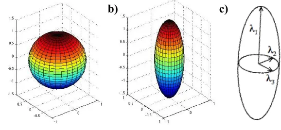 Figure 6. Représentation du tenseur de diffusion 