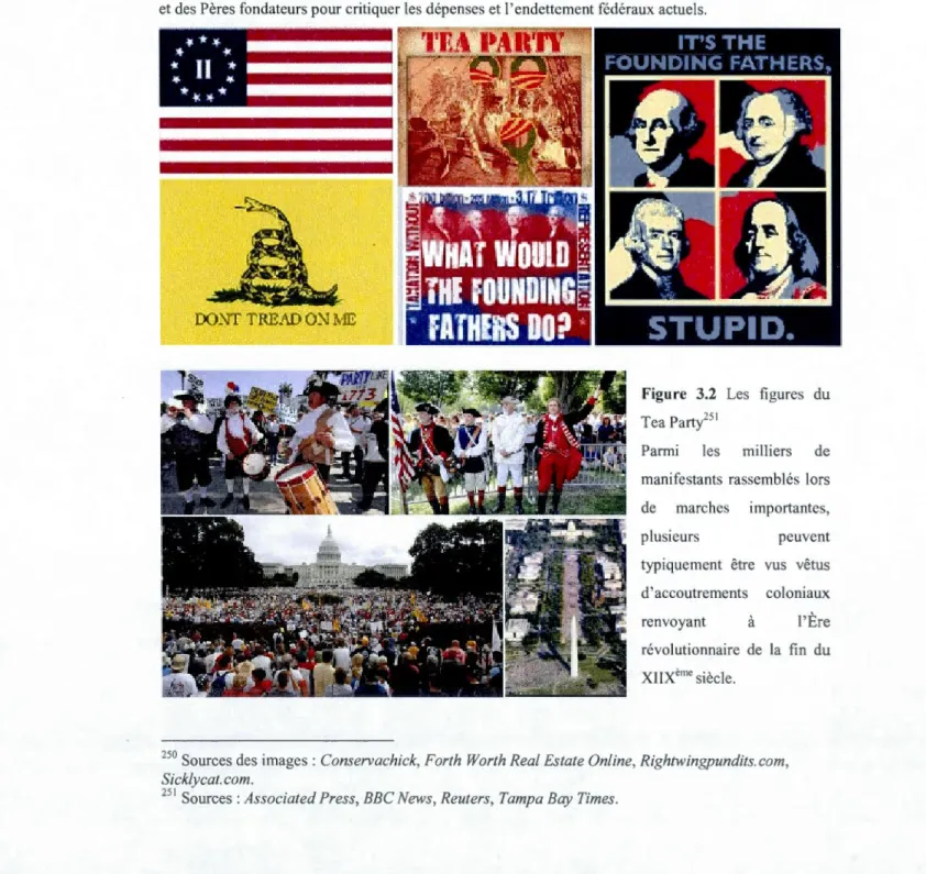 Figure 3.1  Les affiches du Tea Part/ 50 
