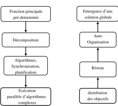 Fig. 1.3  L'émergence de la solution globale