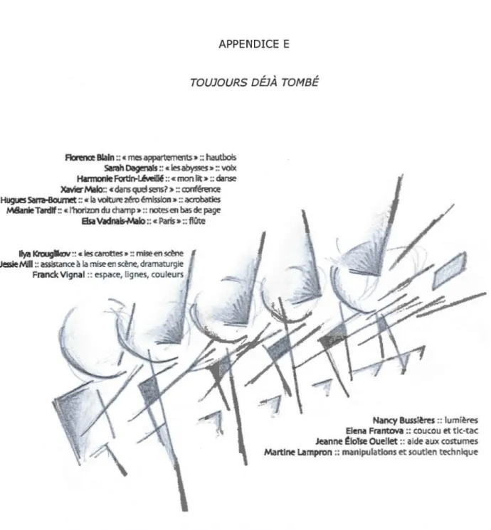 Fig.  E.l  1  Extrait du  programme  de  la  conférence  (dessin  de  Franck Vignal) 