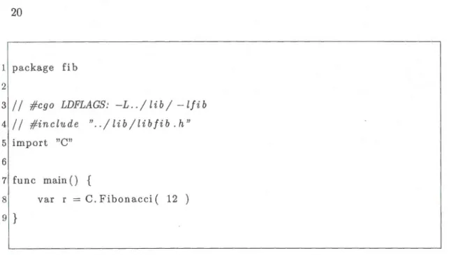 Figure 1.2:  Exemple  d'association  directe à une fonction  native en  Go. 