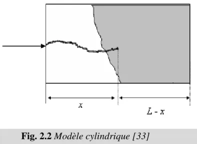 Fig. 2.2 Modèle cylindrique [33] 