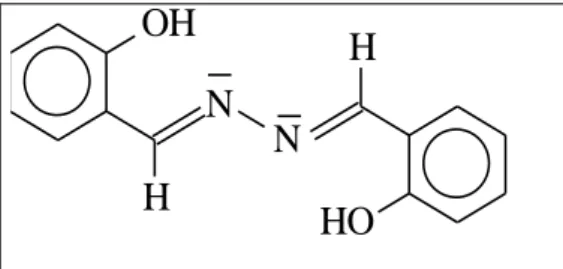 Figure I.25. Structure moléculaire de la salicylaldéhyde azine 